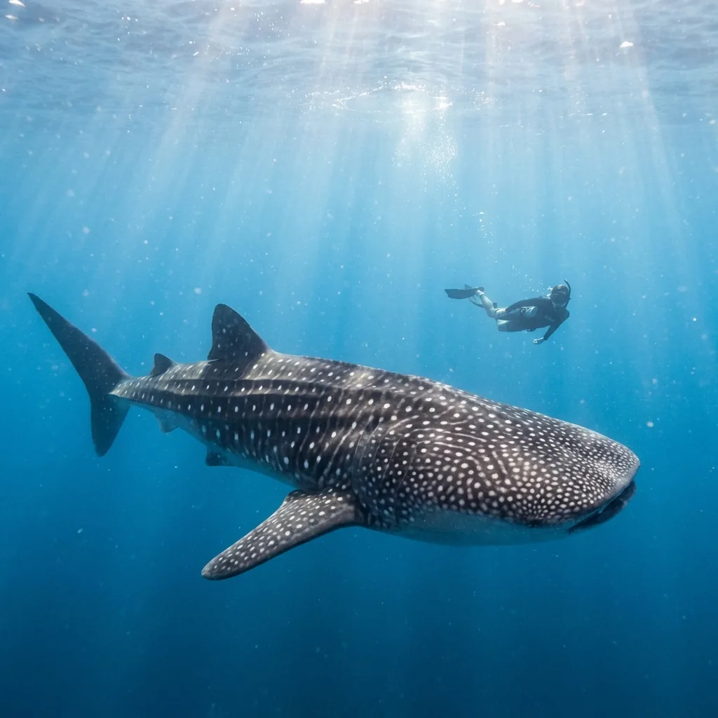 squalo balena alle Bahamas