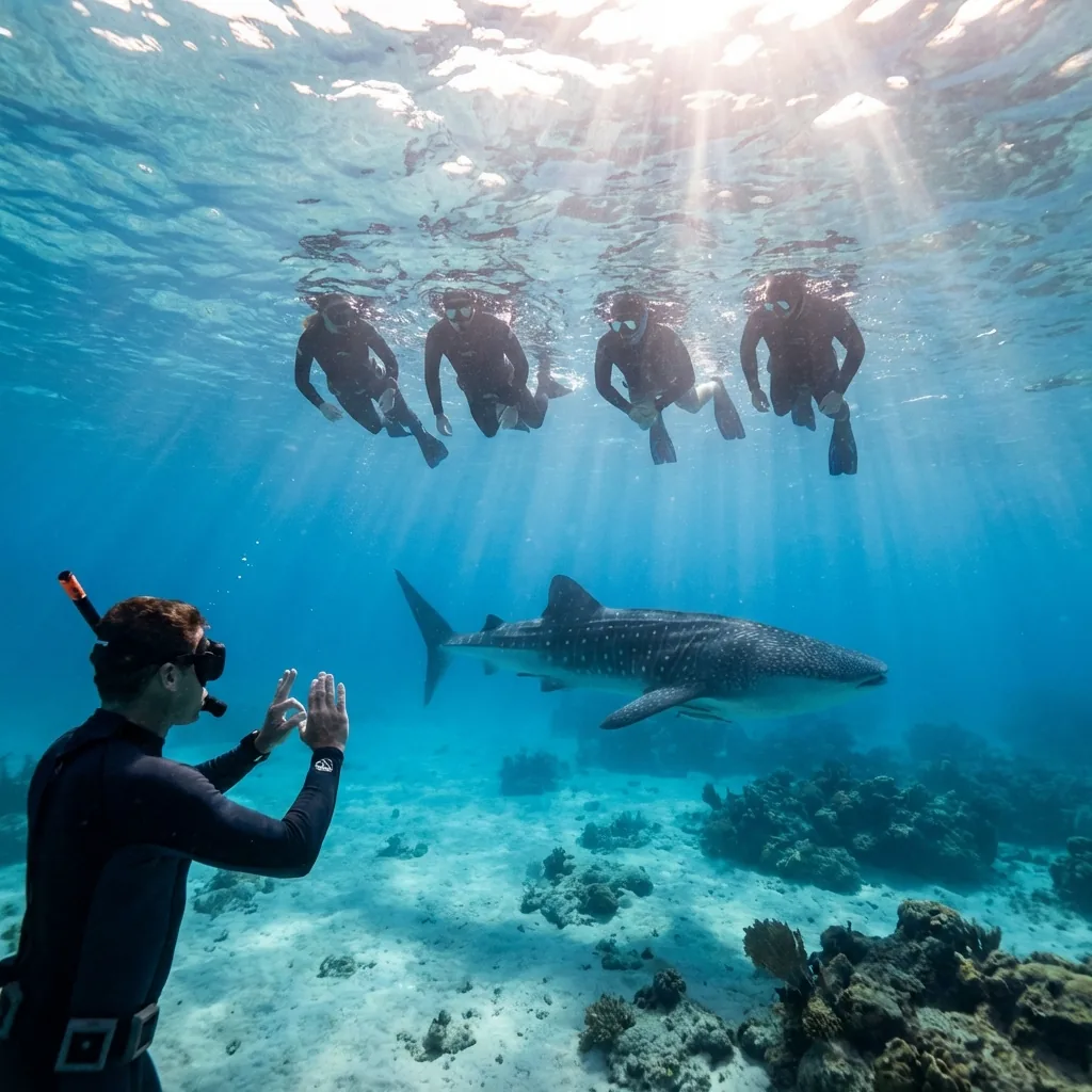 squalo balena alle Bahamas